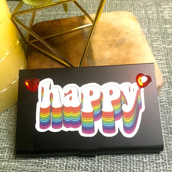 #48 😃🖤Happy Groovy Business Card Holder🖤😃 - Picture 3 of 14